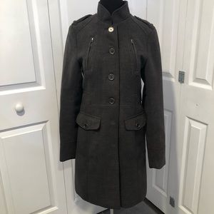 H&M Women’s quarter length jacket/coat in gray Excellent Condition- Size 8